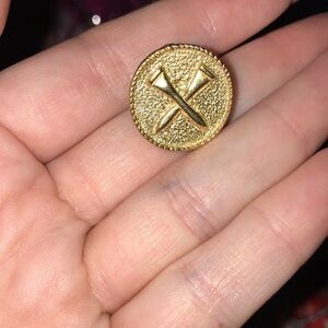 Golf Tee Pin 14K overlay